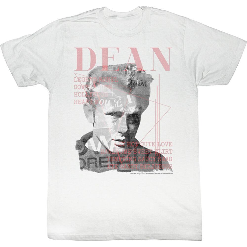 

Белая футболка унисекс приталенного кроя James Dean Faded Dean