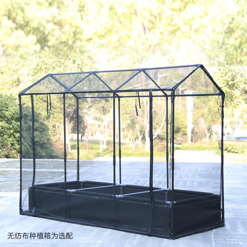 Plastic Coated Iron Pipe Support Shade Insect Net Tower Type Vegetable Growing Greenhouse Succulent Flower Plant Flower House