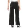 Nike Solide Logo-Print Cordhose Weite Beine Lange Hose Gespaltene Sporthose Damen Hose Schwarz DQ5922-010