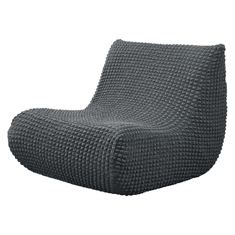 1 PZ Copridivano Elasticizzato Senza Braccia Trama a Quadretti Seersucker Copertura per Divano da Terra Lounge Slipcover Copridivano Singolo Rilassante per Poltrona da Focolare Decorazione per Casa in Camera da Letto