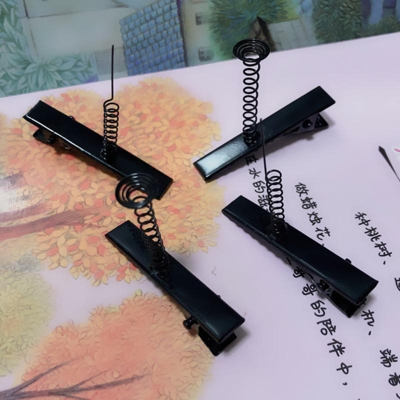 Secure Hairpin Crafting Attachments Convenient Hairpin Crafting Supplies Chic Barrette Clip Attachment with Spring