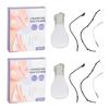80pcs Concealed Face Lifting Tapes Reduce Double Chin V Line Face Tightening Shaping Stickers