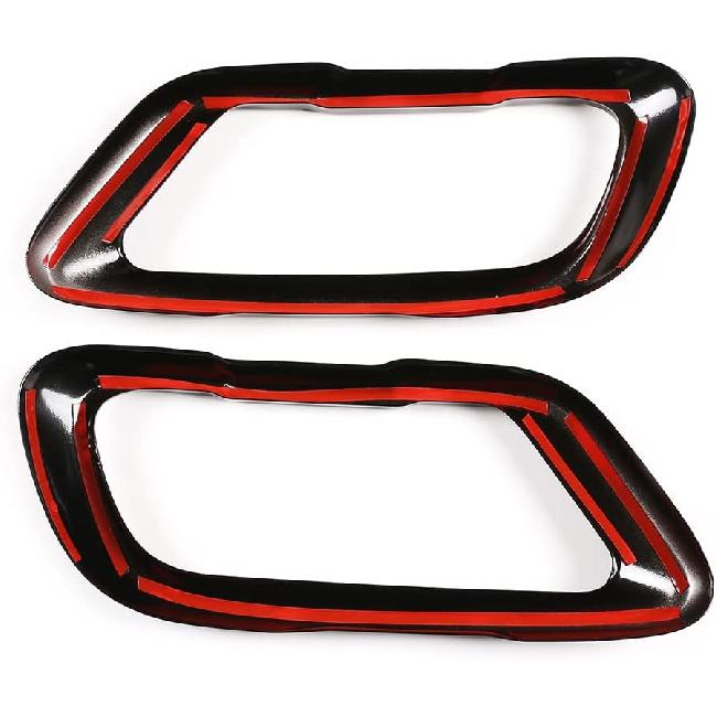 Tailpipe Exhaust Muffler Tail Pipe Cover Trim Decal Exterior Accessories Compatible with Corvette BMW X5 G05 X6 G06 X7 G07 2019-2021,For M Sports