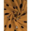 Women's plus size retro polka dot long-sleeved loose top with pockets for women, versatile, casual and slim style