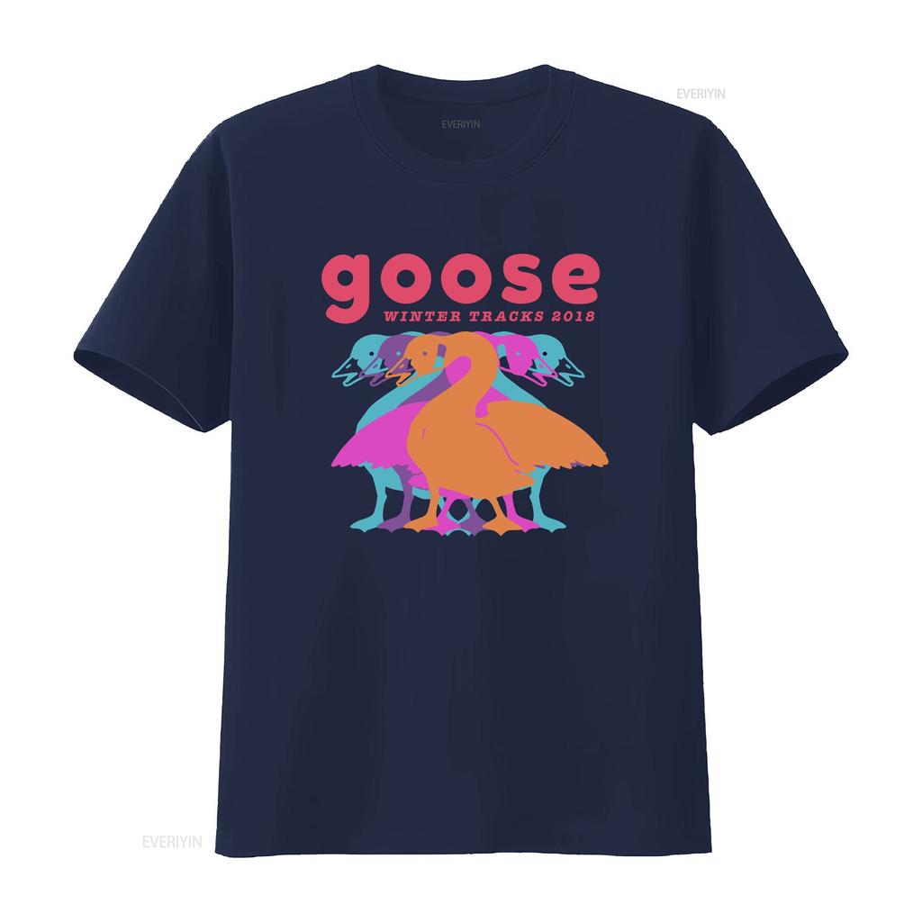 Goose The Band T Shirt new short sleeve hot gift halloween vintage Washed Slightly Unisex fashion Comfortable graphic Casual