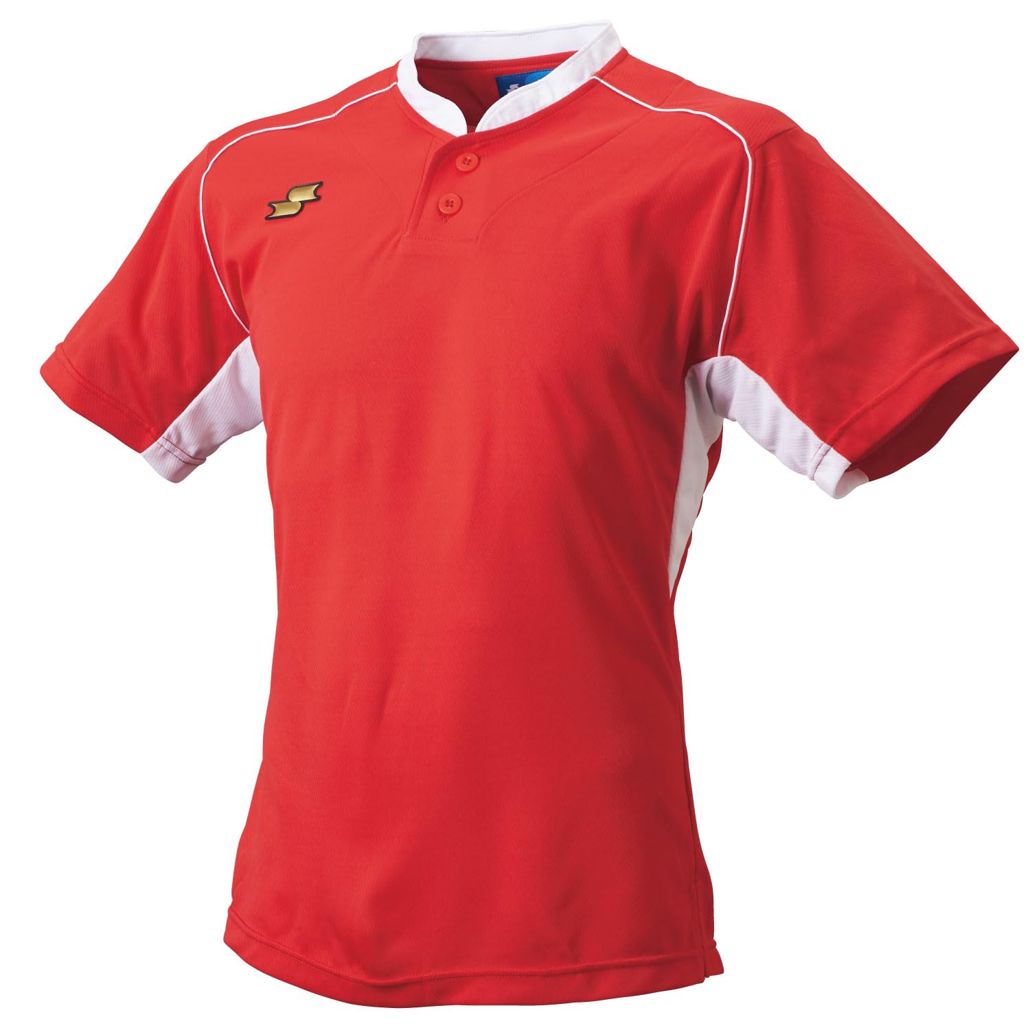 

SSK 2-Button Baseball T-Shirt, Red and White (2010), BT2680