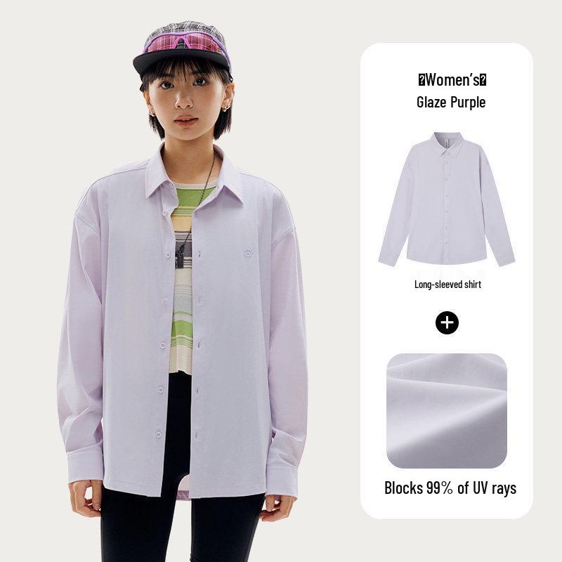 Tantuo Women s UPF 100+ Quick-Dry Loose Sun Protection Cardigan Shirt L