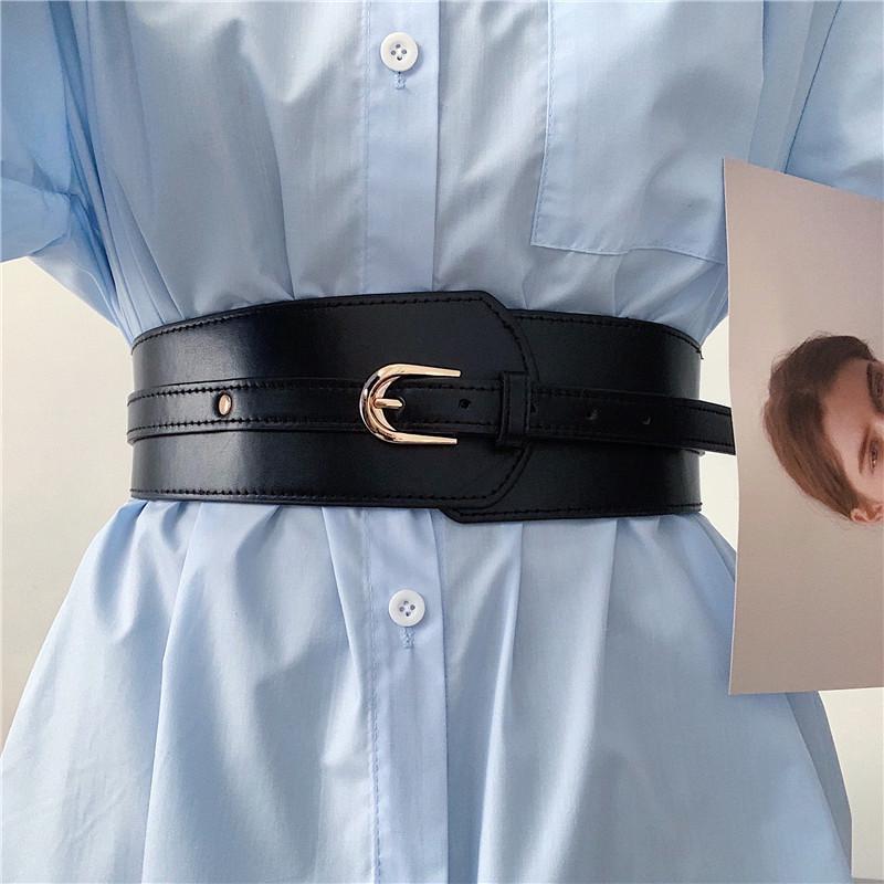 European & American Women's Retro Wide Fashion Belt for Dresses, Coats, and Suits - Slimming Waist Decoration