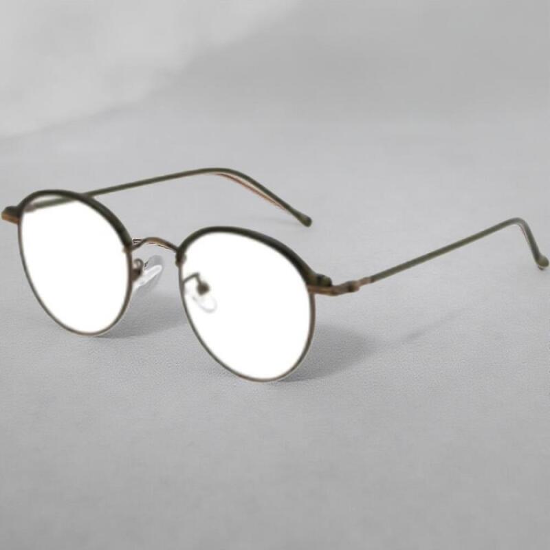 

Unisex vintage style thin-rimmed round glasses Leo-Bronze