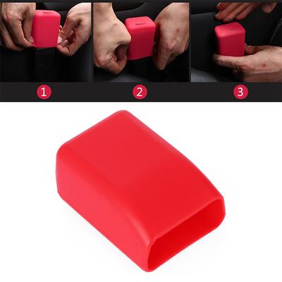 Car Seat Belt Buckle Covers Dust Prevention Silicone Car Safety Buckle Clip Scratch-proof Protector Car Interior Button Cover