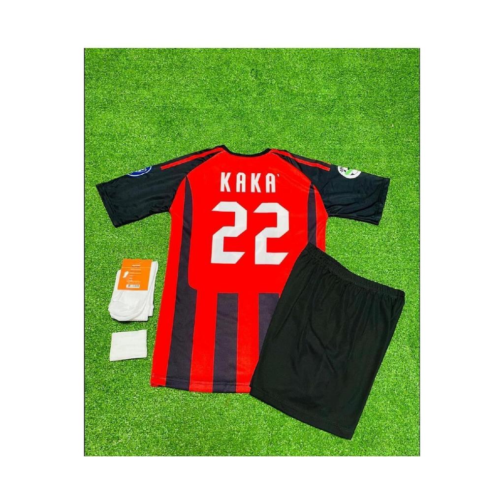 2007 Saison Kaka Leite Nostalgia Kinder-Trikot-Set mit 4 Stück
