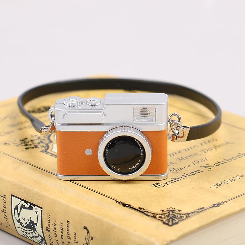 Dollhouse Mini Simulation Retro Flash Classics Camera Model With Sound Decorate