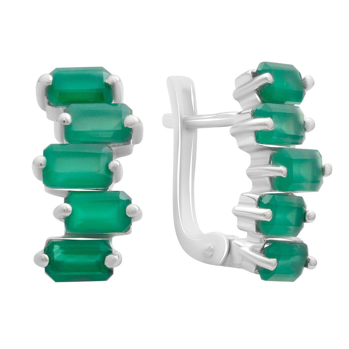 

Серебряные серьги с натуральным агатом 2.75ct (2189633)