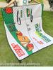 Ultrasonic Waterproof Picnic Mat with Zipper Backpack - Moisture-Proof, Thickened, Foldable, Portable Cushion.