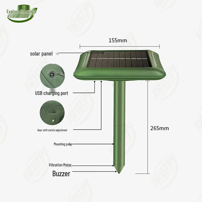 TANSHIJIE Solar Ultrasonic Pest Repeller