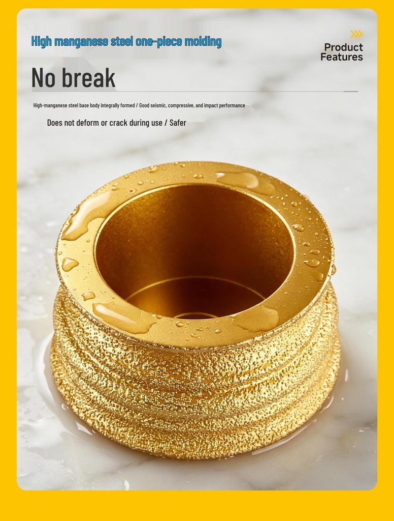 Diamond Edging Grinding Wheel for Marble, Granite, Quartz - Angle Grinder Disc