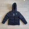 Veste à capuche en coton Trapstar Tendance Noir Lettres - Vêtement d'extérieur Polyvalent Décontracté Sportif Rétro pour Couples