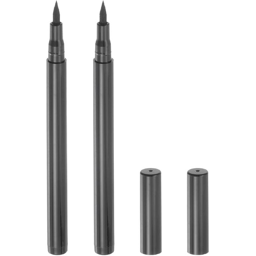 HARFINGTON 2pcs Fabric Markers Permanent Dye Paint Textile Marker Pens Fine Tip for DIY Clothes Shoe, Dark Grey