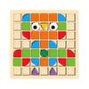 Mosaic 3D Wooden Puzzle Game for Children's Early Education and Intelligence Building