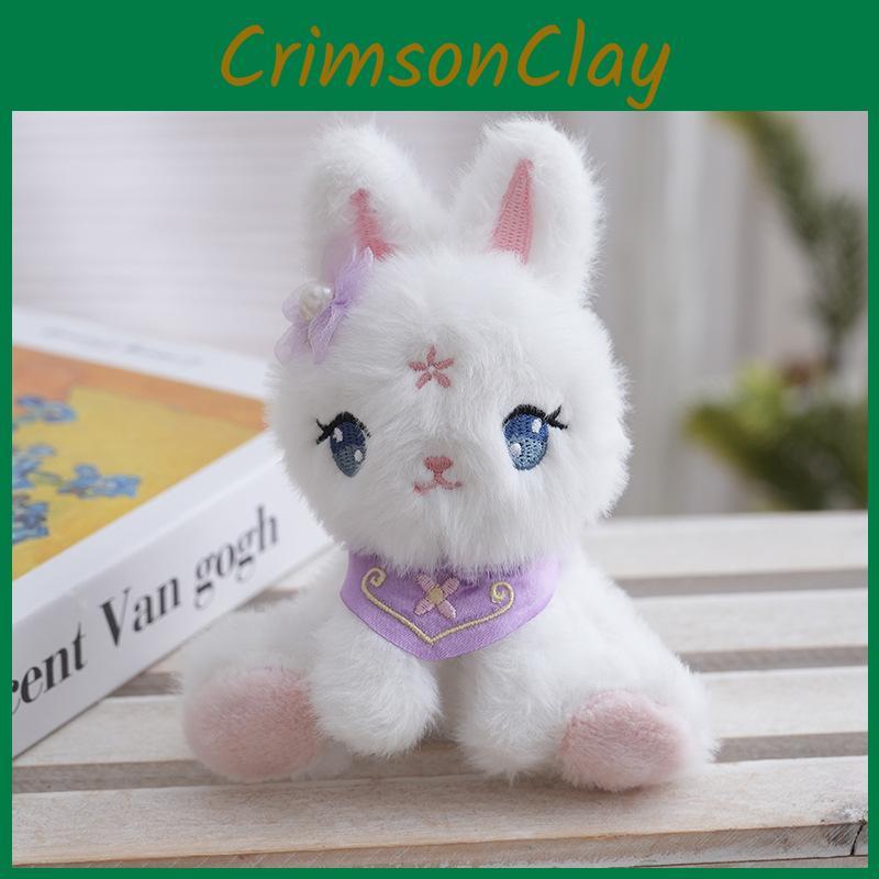 National Plush Style Bunny Keychain Pendant Toy For Bag Decor And Gift Accessory