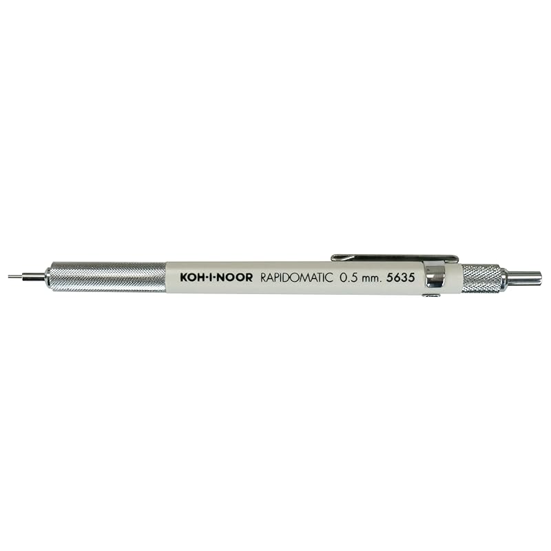 

Koh-I-Noor Rapidomatic Mechanical pencil, lead 0.5mm, white, 1 each (5635).