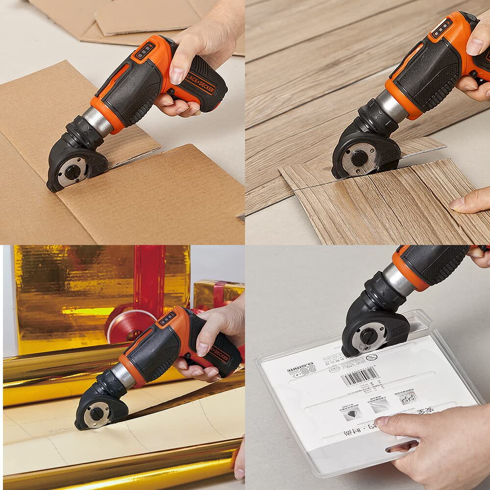 Akkubetrieben für und Einfach zu Variablem Winkel BLACK+DECKER Schraubendreher/Multischneider, 3,6V, CS3653LC, Heimwerken, Befestigen, Schneiden, Verwendung,