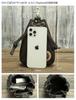 Whatna Natural Thick Cowhide Leather Coin Purse Coin Case Genuine Leather Mini Sacoche Carabiner Pouch Belt Loop Holds inch iPhone Drawstring Pouch