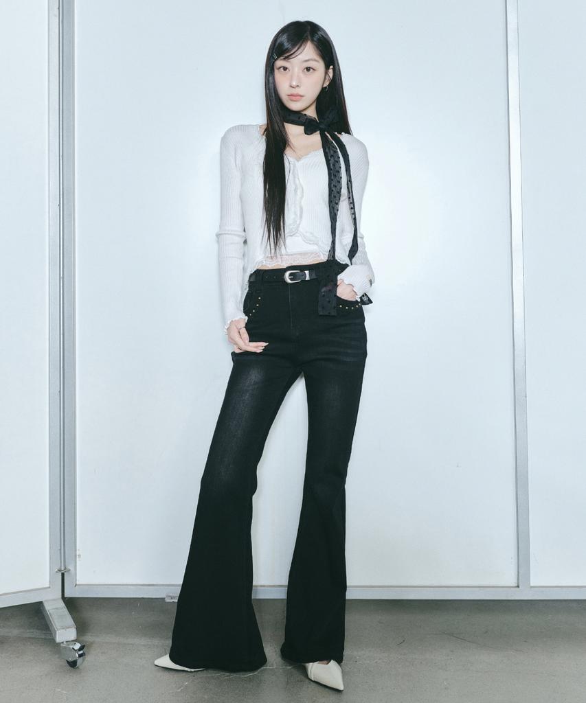 Nick&Nicole Lace Frill Essential Crop Cardigan_3 Color