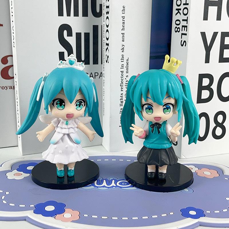 6 Stück/Set Hatsune Miku Q Version Serie Cinnamoroll Piapro Erste Generation Generation Kinderspielzeug Sammlung Geschenk Geburtstagsgeschenk