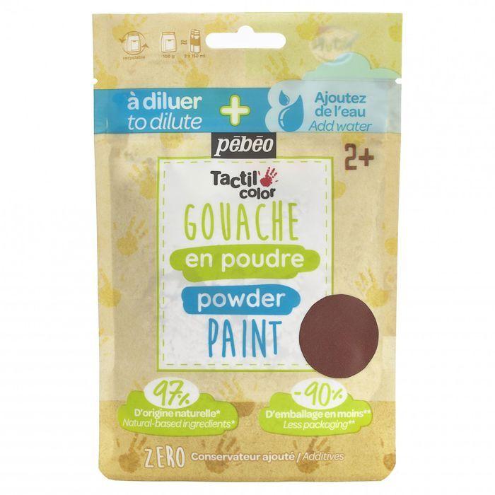 Powdered Gouache - PEBEO - Brown - For Children from 2 Years Old