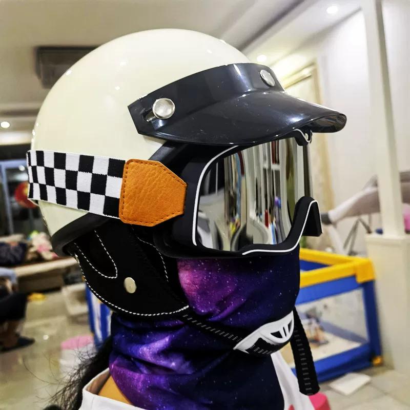 Motorcycle personalized glasses ski goggles men and women retro off-road riding locomotive windproof sand helmet goggles