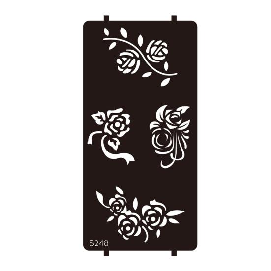 Yousheng Reusable Indian Henna Tattoo Stencils, Mehndi Hand Painting Templates, DIY Flower Pattern for Body Art, Festival Makeup