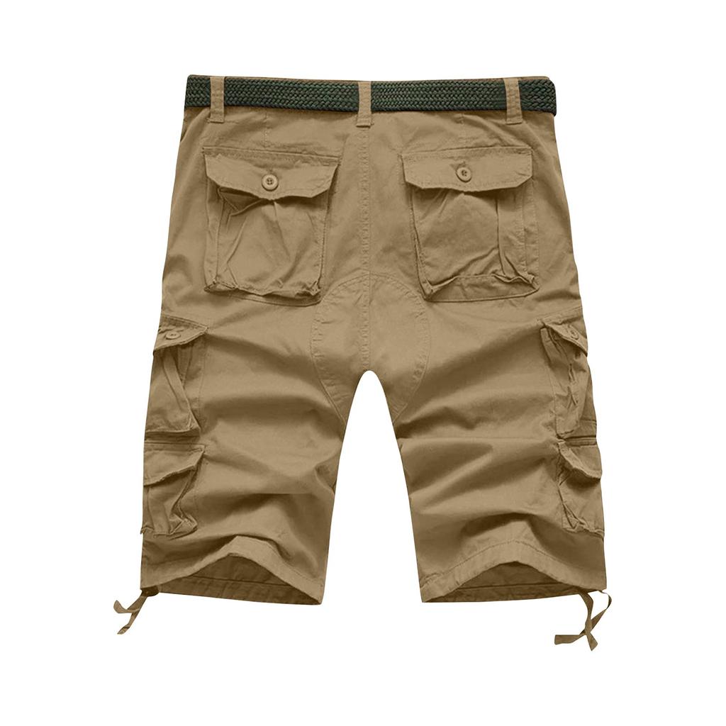 Men's Summer Cargo Shorts Men's Multi-Pocket Color Casual Fashion Cargo Shorts
