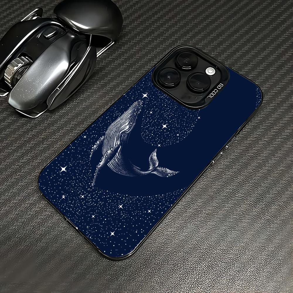 Whale In Deep Sea Mobile Phone Case Anti-fingerprint Phonecase for IPhone 18 16 15 14 13 12 11 Pro/Max/Plus Shock-proof Rear Cover