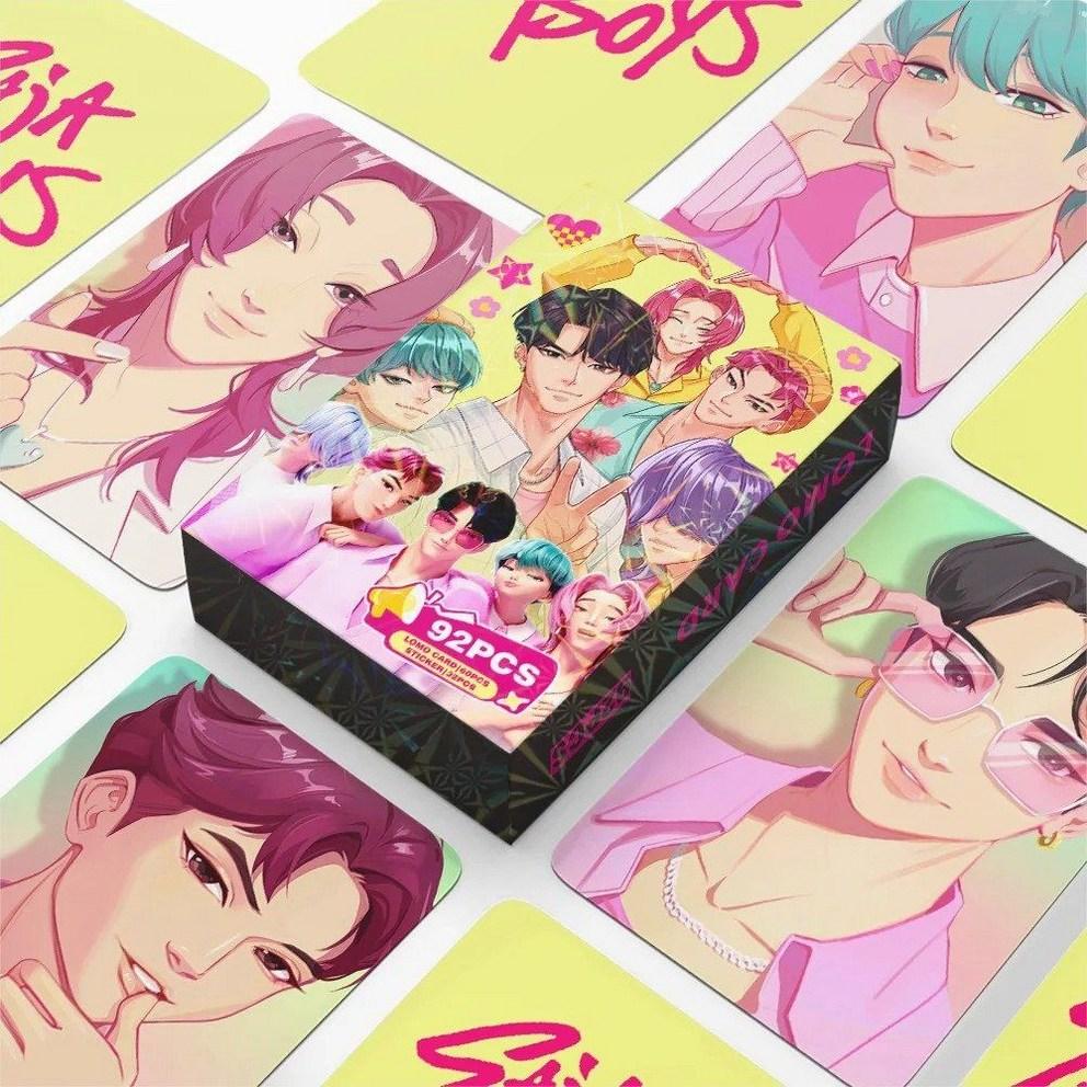 K-pop Demon Hunters Lion Boys Photocard Photo Album Picture Romance Baby Jinwoo Abby Mystery 92-piece Set