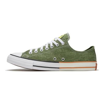 Chuck Taylor All Star Round Toe Lace-Up Low Top Canvas Shoes Unisex Forest Green