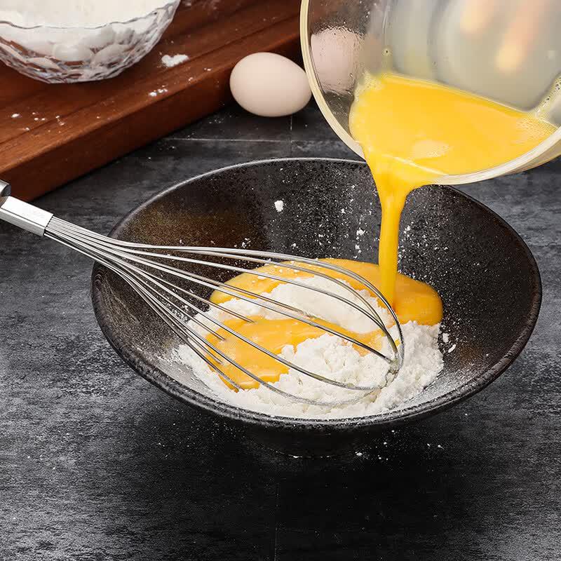 ZISIZ Stainless Steel Manual Egg Whisk
