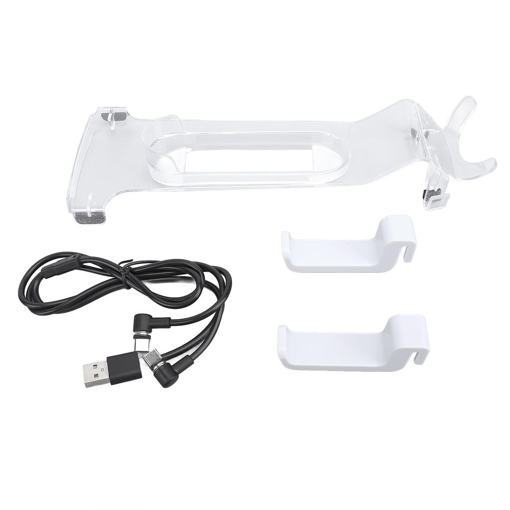 For PS VR2 Controllers Headset Organizer Holder Kit 4 In 1 for PS VR2 Sense Controllers Charging Station with VR