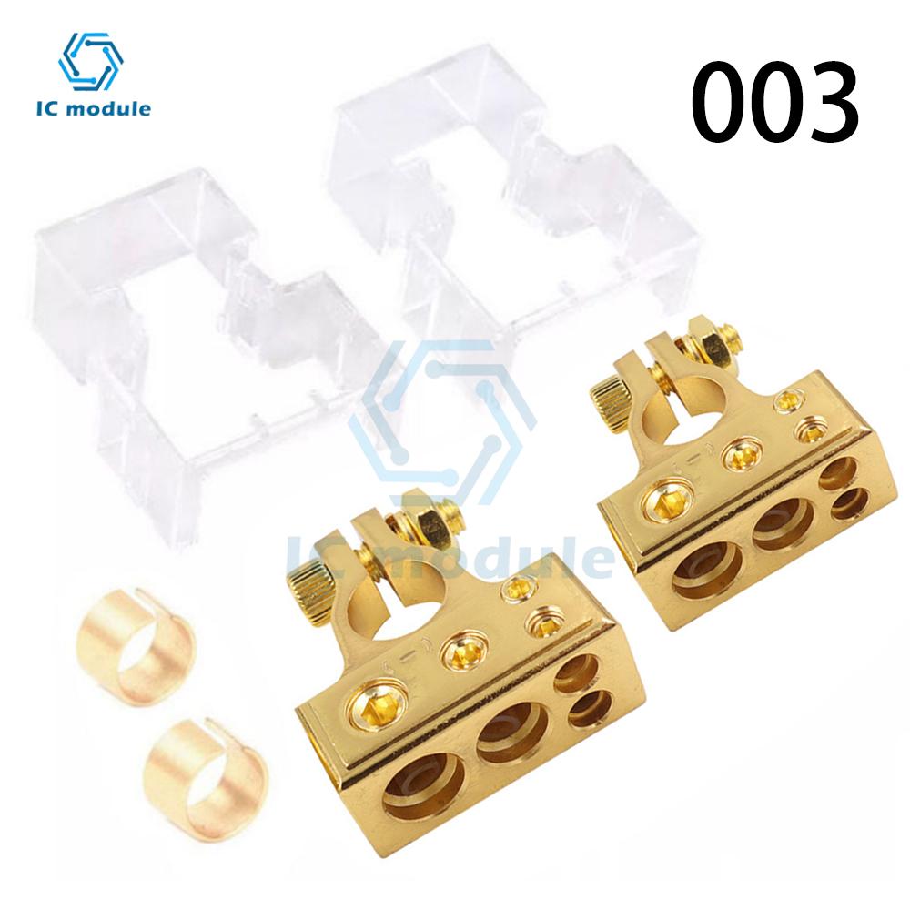 1 Pair Of Car Battery Terminal Connector Audio Modification Battery Head Battery Clip Positive And Negative Terminals