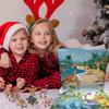 Dinosaurier Adventskalender 24 Tage Dinosaurier Weihnachts-Countdown-Kalender Spielzeug Dino Spielzeug Weihnachtsgeschenk für Jungen Mädchen