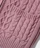 Dimiteulibeullaeg 2Way Heavyweight Cable Knit Zip-Up Hoodie_Dusty Pink