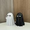 Cute Middle Finger Ghost Statue,Small Halloween Decor for Home,Centerpiece for Coffee Table,Adorable Horror Figure,Shelf Decor