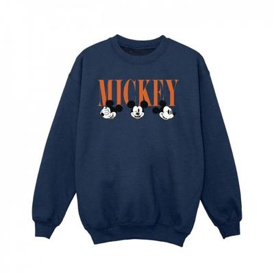 Girls Mickey Mouse Faces Sweatshirt
