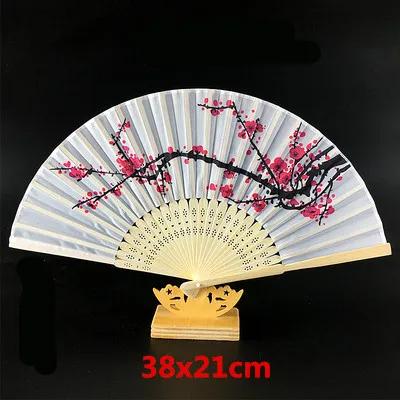 

Restaurant plate decoration fan salmon sashimi boat flowers bamboo bone fan waterproof shape fan sushi seafood decorate tool