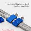 High Precisions Alloy Positioning Block Accurate Measurement Corrosion Resistant Tool for Engineers and Woodworkers