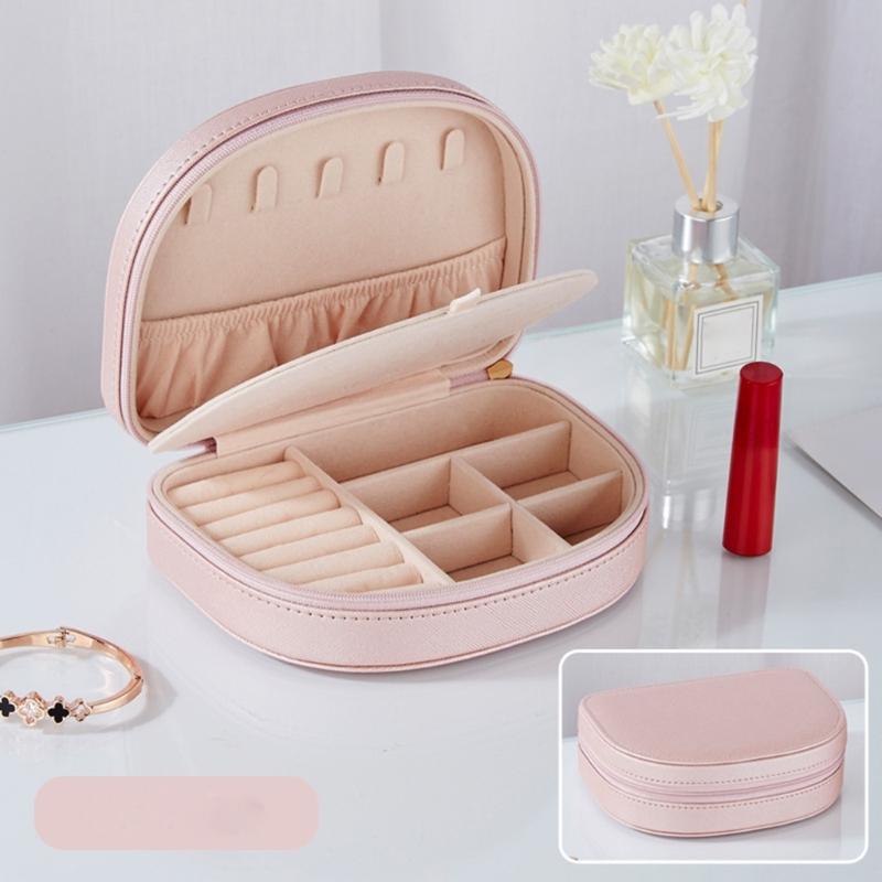 Elegant Jewelry Organization Case Professional Jewelry Storage Holder Box Practical Leather Case for Safekeeping