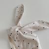 Cute Rabbit Ear Protection Hat Newborn Fetal Hat 0-20M Baby Dot Print Cotton Bonnet Spring Autumn Warm Kid Earmuffs Cap