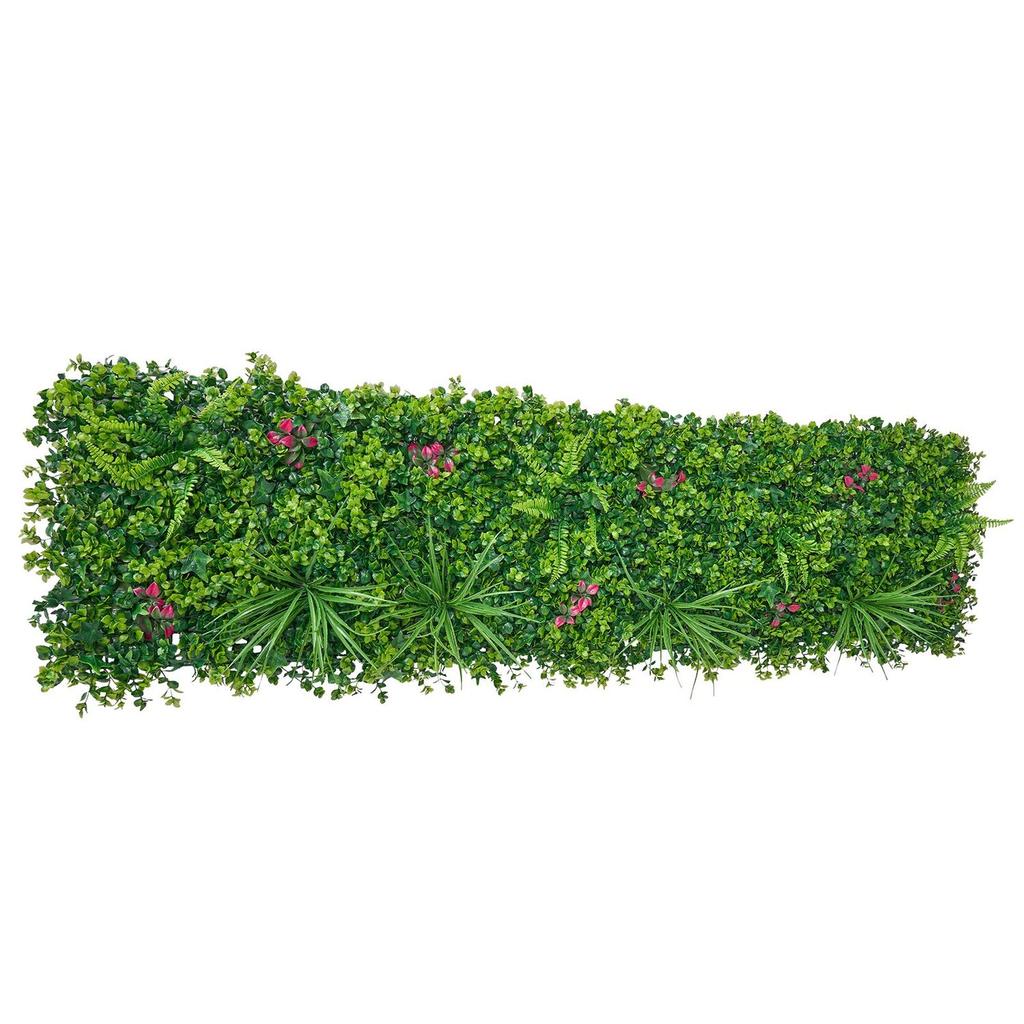 Artificial Plant Wall, 12PCS 50.8 X 50.8 Cm Artificial Boxwood Panels, Sun Protection Greenery Backdrop Privacy Hedge Fence, Fake Grass Wall Screen