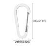 10Pcs Carabiner Clip Stainless Steels Keyring Clip Snap Hook Small Carabiner Clip for Key, Backpacks, Camping, Outdoor