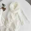 Fancy Lace Scarves For Women Spring And Summer Decoration Embroidered Gauze Neck Protection Scarf 28Cm*156Cm